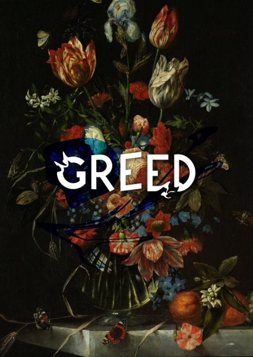 bestof-society6: ART PRINTS BY FILTHY ENGLISH Lust Gluttony Greed Sloth Wrath  Envy Pride 