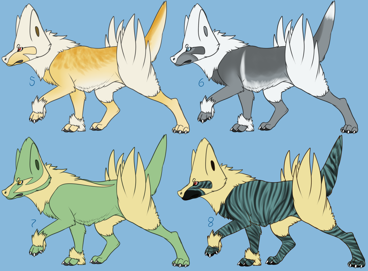 teatreetreecko:  Some more variations, this time courtesy of JumpyJoltik (uploaded