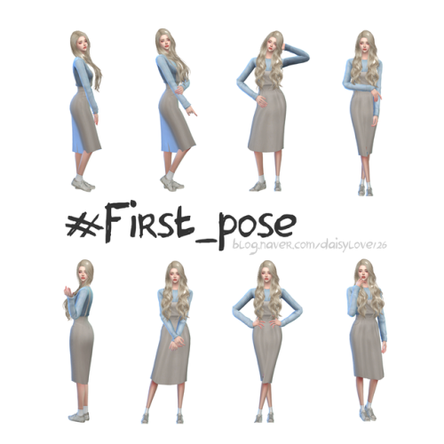 First_pose by daisylove126this is a pose made by referring to K-pop singer EXID Hani, AOA SulHyun.* 