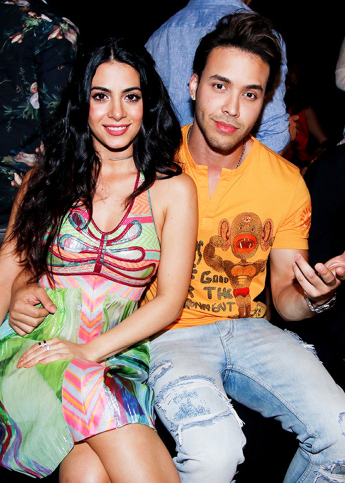 harry-matthew:   Emeraude Toubia and Prince Royce attend Custo Barcelona show at