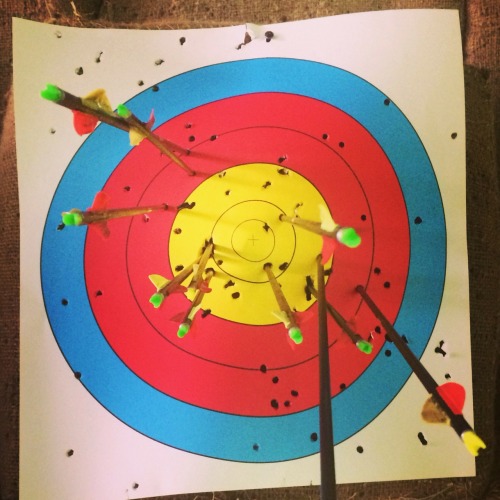 want-christoph-waltz-so-hard:  2nd time go archery.  Well… I’m progressing. 😆