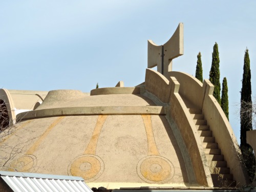 Dome Roof With &ldquo;Tau&rdquo; Symbol, Arcosanti, Arizona, 2014.