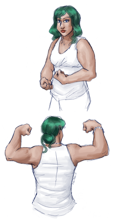  …soooo I heard the internet was looking for more actually-buff women with green hair and sup