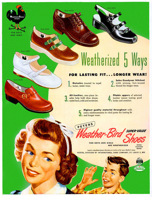 1950 &hellip; leak proof shoes! by x-ray delta one on Flickr.