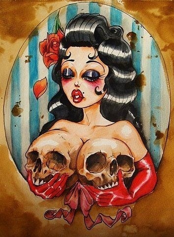 unlucky13autumn:  Beauty is in the eye of the beholder / This falls under Psychobilly on We Heart It. http://weheartit.com/entry/48059602/via/horrormacabriaofficial 