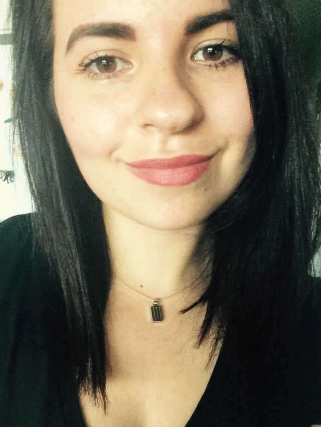 istillloveparamore:  Idk why it looks black in pics but it’s dark brown with red