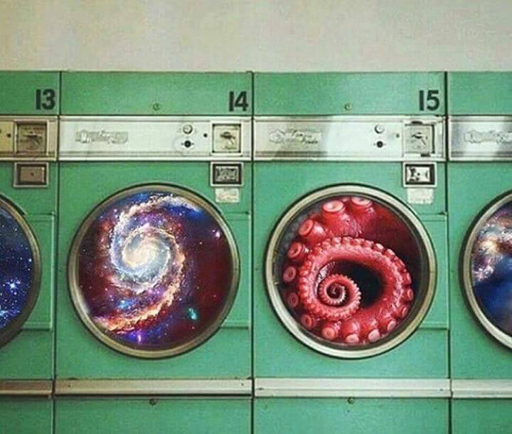 bubbakanoosh: The infinite cosmos and the dark depths on spin cycle.