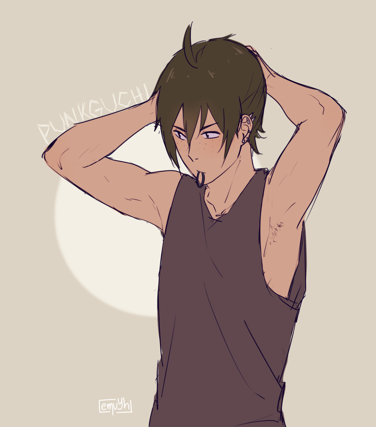emuyh-art:  @yankasmiles‘ Punkguchi B) do not repost w/o my permission 