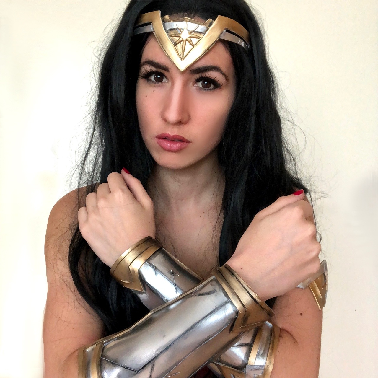 sakuraflorr:Wonderwoman 😍 Just had to do a make up try out! Still faaaaaar from