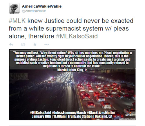 america-wakiewakie:  Reclaiming King’s Legacy: A Jobs & Economy March for the People | Anti-Police Terror Project “This weekend is part of a national call that will tell the world that King’s vision and mission were larger than what we have