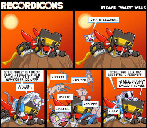 Transformers Shattered Glass:  Recordicons #1The original image can be found on David Willis’ Devian