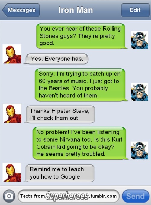 textsfromsuperheroes:Texts From Superheroes - Best of 2012To ring in the new year here are our top 6