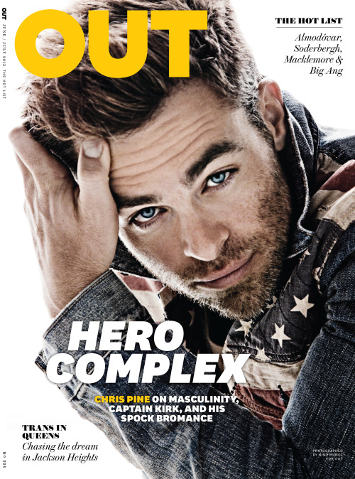 shanaportfolio:Chris Pine: The Thinker | Out MagazineCover Story, June/July 2013Is Chris Pine too sm