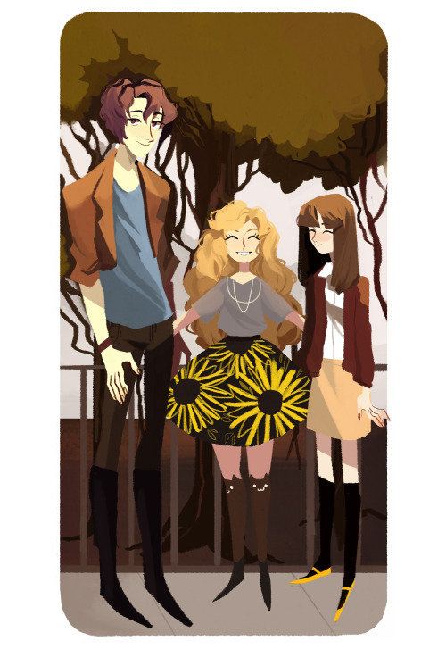 kvitgo: 041914 ib art challenge (day one) - the trio in spring clothes I have no taste or I love yel