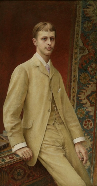 art4gays:  monsieurlabette:  Vlaho Bukovac, Portrait of Hugo Vasilij Hoyos (1895)      (via TumbleOn)
