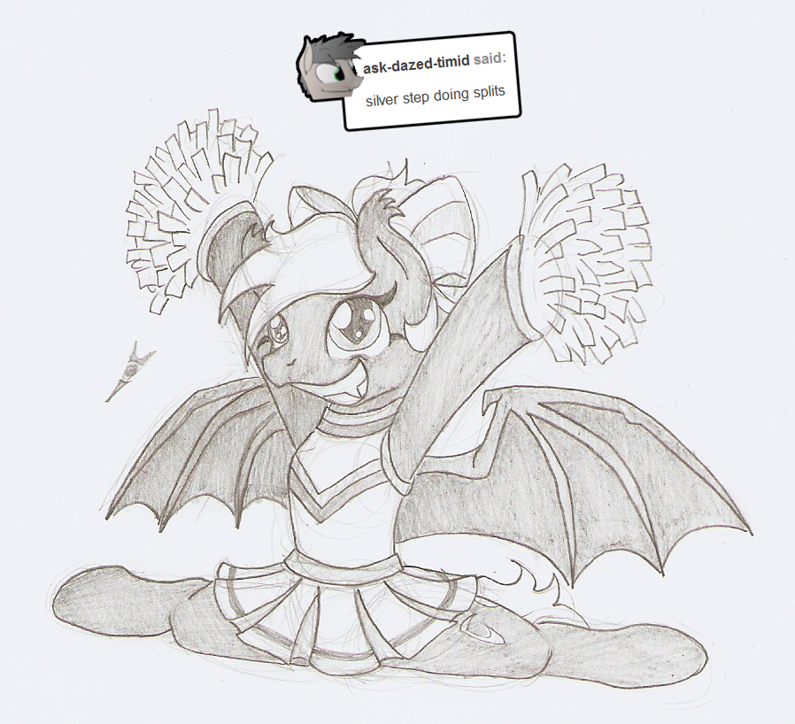thedenofravenpuff: Cheering Splits No, I don’t know why Silver Step got a cheerleading