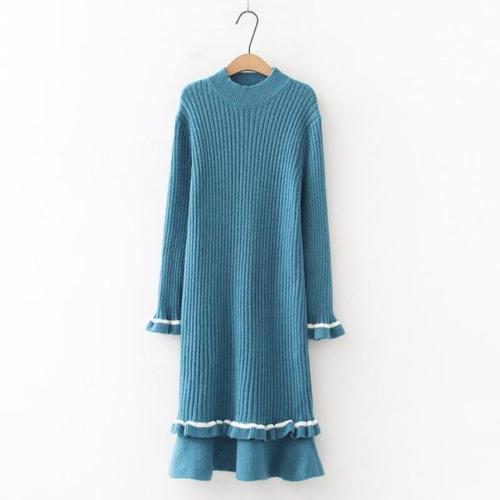 Pure Color Ruffle Sweater Dress starts at $41.90 ✨☀️✨Lovely, isn’t it?