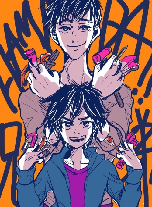 mkb-empty:  I always draw pictures without thinking… Just spend Hamadas!