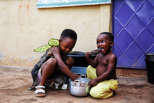 Konadu and Cynthia.  Techiman, Ghana