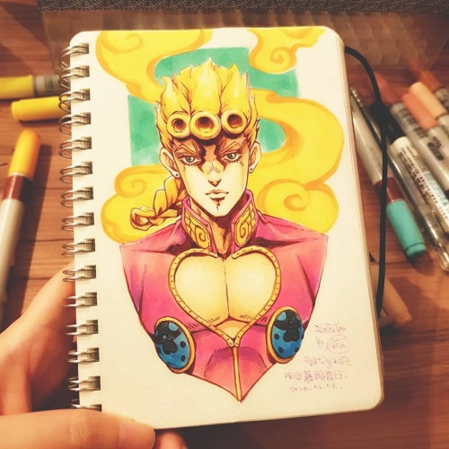 【腦中】目前只有jojo…其餘的先讓我擱置一下#jojo #jojosbizarreadventure #giornogiovanna #giorno #illustration #taiwanese