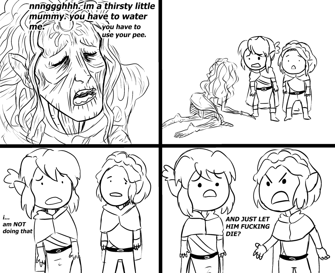 jankybones:everyone is making beautiful botw2 fanart and all i have is this