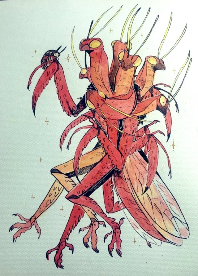 snejkha:Monstertober week 2/// the middle ones are multiple days n prompts together