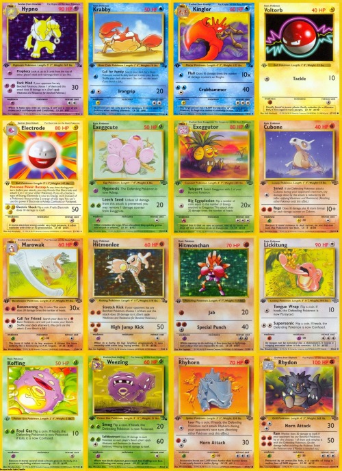 I actually have collected all but a few of these cards! Huge Pokemon fan as a kid. Probably still have them all! Haha!