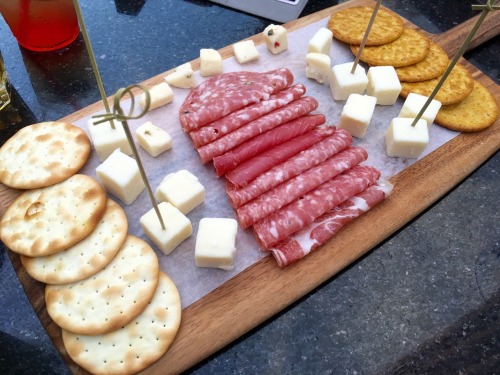 From Vu:A rooftop bar in NYC!I got a Coconut Mojito and a Meat &amp; Cheese Platter!Cost: $12 fo