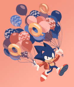 loopy-lupe: Whoa!! I’m late but happy 26th birthday, my cool friend!! (I’m also just testing out drawing classic sonic again for Reasons) 