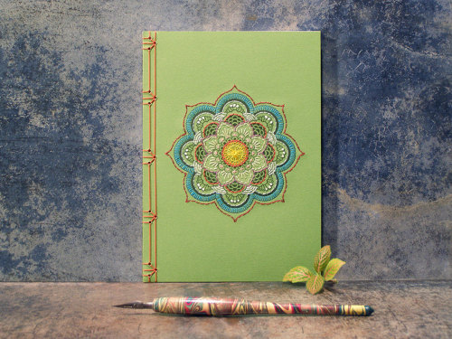 culturenlifestyle: Japanese Paper Embroidery Notebooks Hold Vintage Science Illustrations Athens-bas