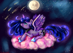 theponyartcollection:  Princess Luna by ~LizzyRascal