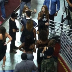 Mizzjasminevillegasnewz:  Jasmine With Her Team After Singing The National Anthem