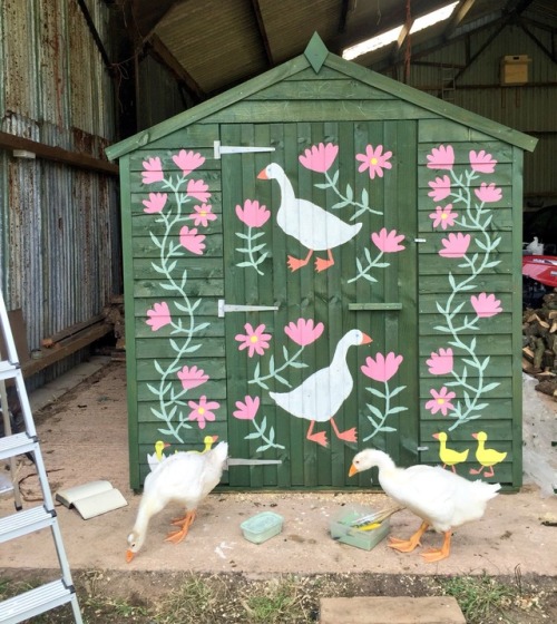 brionymaysmith:Painted a Goose Shed