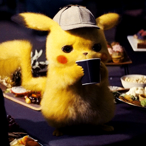 nyssalance:Sorry, it’s piping hot..Detective Pikachu (2019) dir. Rob Letterman