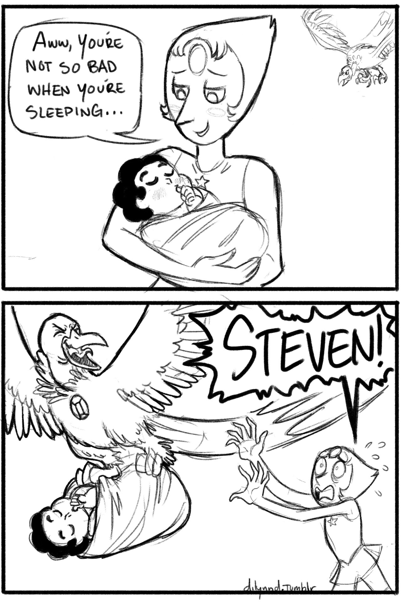 dilynnd:  Amethyst might be part of the reason why Pearl is such a ball of nervous