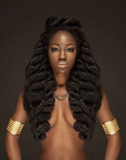 superblack-world:     She looks like an ancient Egyptian Queen.