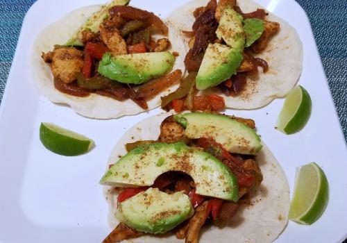 Chicken fajitas with custom spice blend homemade. . more on www.reddit.com/r/food/comments/q