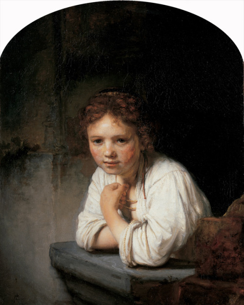 Girl in the Window, 1645, Rembrandt Van Rijn
