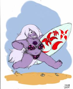 frankycreative:  I see Amethyst as a surfer. 