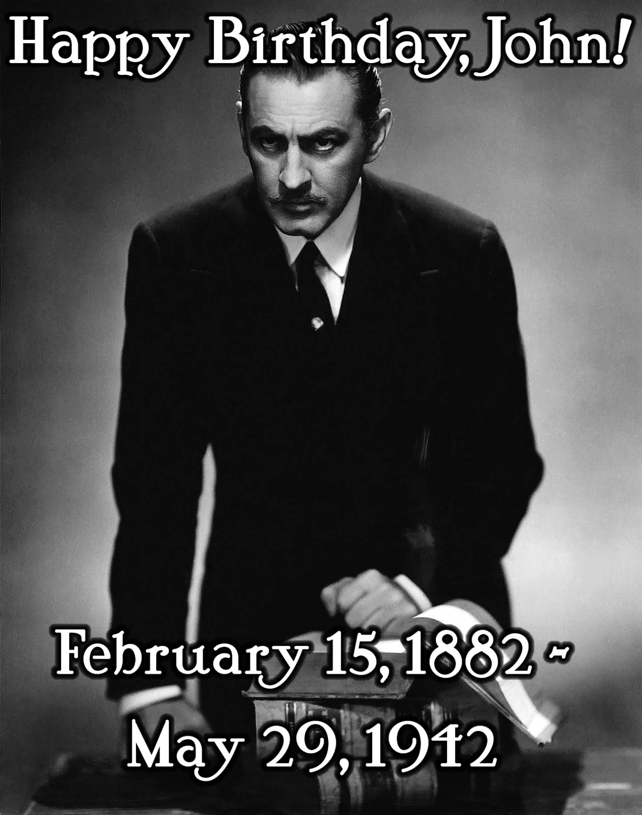 justlittleclassicfilmthings:  Happy Birthday, John Barrymore! 