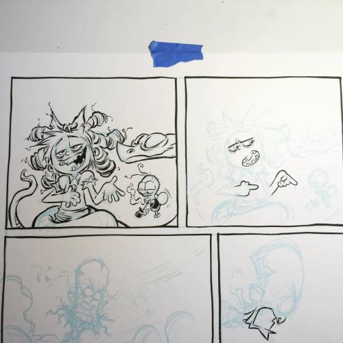 skottieyoung:  The secret to how I do subtle movements between panels. Quick acting gestures. #makin