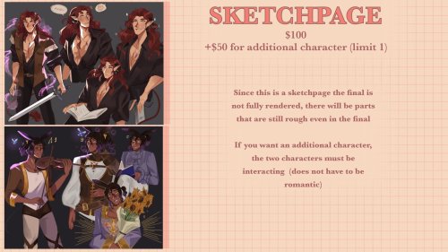 Updated commission post! ♥ Reblogs are v much appreciated!If interested please email milkychaicommis