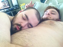 thebeardedmystery:  He fell asleep a little bit. :3 