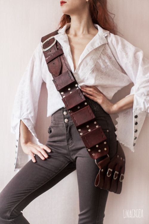 Genuine leather pirate baldric.Design and craft - Lina Groza www.instagram.com/lina_groza/ M