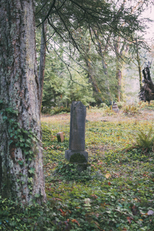 Abandoned cemetery in Washington. It’s rumored the victims of Starvation heights are buried here