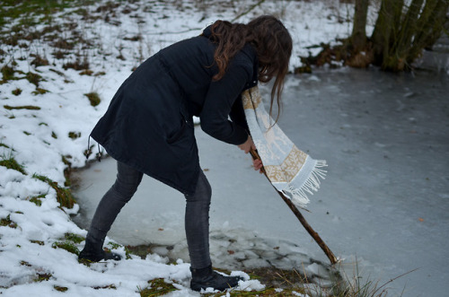 Ice bath in the beginning of January. Taken by @lednelozelasky, model is me.