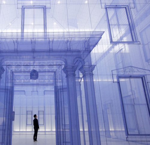 exhibition-ism: Do Ho Suh’s massive silk installation entitled ‘Home Within Home Within 