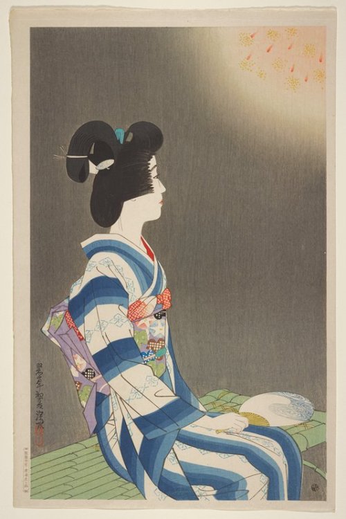 mia-japanese-korean:Fireworks, Itō Shinsui, Early Summer 1932, Minneapolis Institute of Art: Japanes