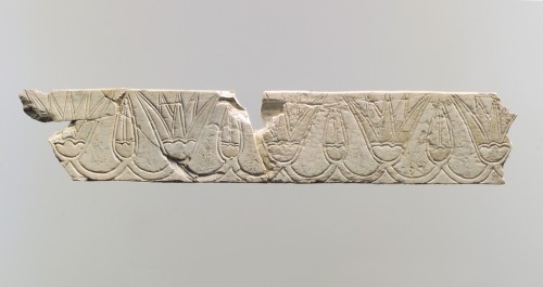 met-ancient-art:Incised furniture plaque with a frieze of lotus blossoms and buds, Metropolitan Muse