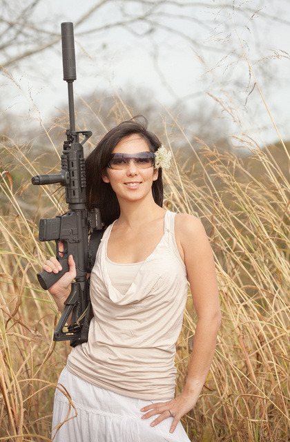 sexygungirls:  Female?  18+?  Sexy?  Have a pic of yourself with a gun? Submit